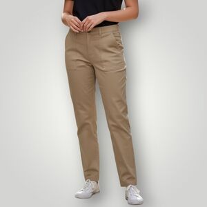 Johnnie-O Womens Khaki Pants 12 Lyocell Stretch‎ Utility Trouser Quiet Luxury